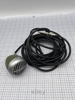 Microphone dynamique à impédance élevée pour harmonica modèle Shure Green Bullet 520X