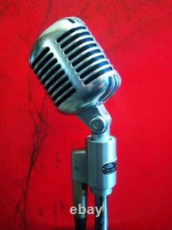 Microphone dynamique cardioïde Shure 556 S des années 1960 avec accessoires Elvis # 9