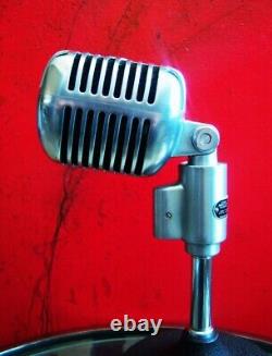 Microphone dynamique cardioïde Shure 556 S des années 1960 avec accessoires Elvis # 9