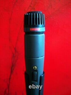 Microphone dynamique cardioïde Shure PE65L des années 1980 avec accessoires SM57