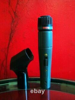 Microphone dynamique cardioïde Shure PE65L des années 1980 avec accessoires SM57