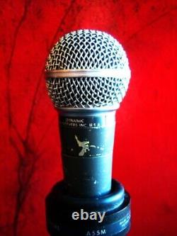 Microphone dynamique cardioïde Shure PE86L des années 1980 avec basse impédance et accessoires SM58