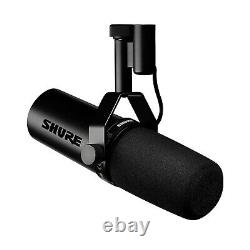 Microphone dynamique cardioïde de diffusion Shure SM7dB avec préampli intégré