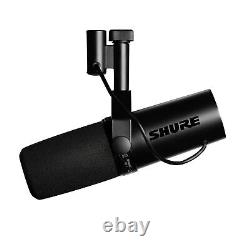 Microphone dynamique cardioïde de diffusion Shure SM7dB avec préampli intégré