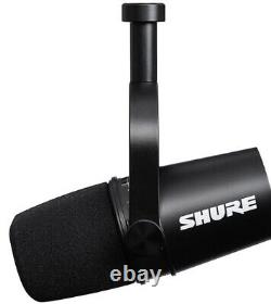 Microphone dynamique de podcasting Shure MV7 USB XLR noir