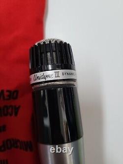 Microphone dynamique pour instrument Shure Unidyne III 545SD Vtg NOS avec cordon, papiers et boîte