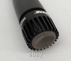 Microphone dynamique pour instruments SHURE SM57 avec câble complémentaire en mode cardioïde