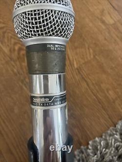 Microphone dynamique unidirectionnel Shure SM-58 à double impédance 50 et 150, fabriqué aux États-Unis.
