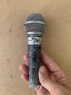 Microphone dynamique unidirectionnel Shure SM58 vintage testé et fonctionne