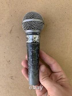 Microphone dynamique unidirectionnel Shure SM58 vintage testé et fonctionne