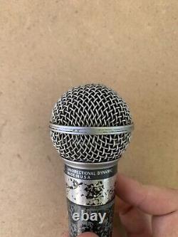 Microphone dynamique unidirectionnel Shure SM58 vintage testé et fonctionne