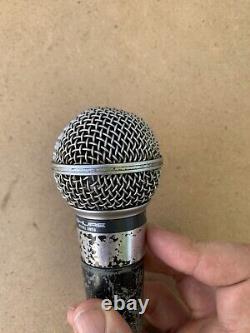 Microphone dynamique unidirectionnel Shure SM58 vintage testé et fonctionne