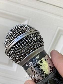 Microphone dynamique unidirectionnel Shure SM58 vintage testé et fonctionne