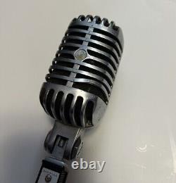 Microphone dynamique vintage Shure 55S Unidyne style Elvis Rockabilly non testé