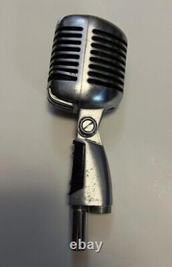 Microphone dynamique vintage Shure 55S Unidyne style Elvis Rockabilly non testé