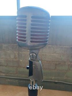 Microphone dynamique vintage Shure 55SW Unidyne restauré pour Elvis + câble