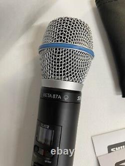 Microphone sans fil à main Shure SLXD2/B87A avec Beta 87A Bande G58 470-514 MHz