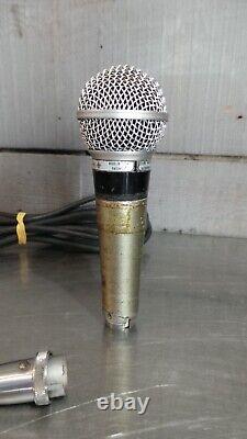 Microphone vintage SHURE modèle 565 Unisphere 1 avec câble de microphone dynamique
