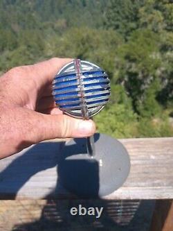 Microphone vintage Shure Stratoliner Dynamic 508B type Rocket et support