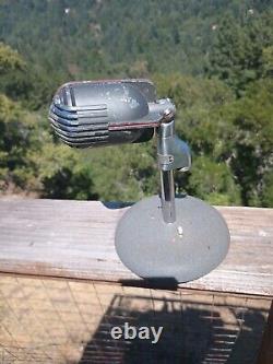 Microphone vintage Shure Stratoliner Dynamic 508B type Rocket et support