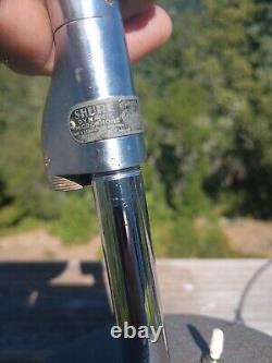 Microphone vintage Shure Stratoliner Dynamic 508B type Rocket et support