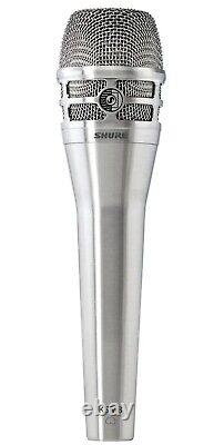 Microphone vocal à main dynamique Shure KSM8 Dualdyne Nickel