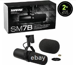 Microphone vocal/broadcast Shure SM7B dynamique cardioïde avec livraison gratuite