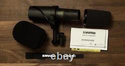 Microphone vocal / de diffusion dynamique cardioïde Shure SM7B NEUF US