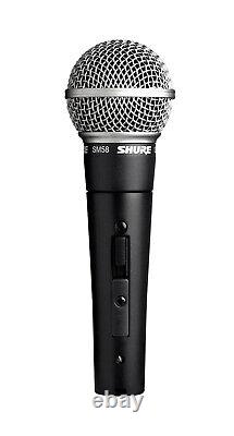 Microphone vocal dynamique cardioïde Shure SM58S-LC avec interrupteur