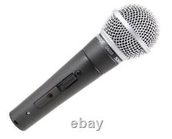 Microphone vocal dynamique cardioïde professionnel Shure SM58S avec interrupteur marche/arrêt