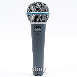 Microphone vocal dynamique supercardioïde Shure Beta 58A avec clarté supplémentaire par rapport au 58.