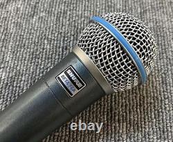 Microphone vocal dynamique supercardioïde Shure Beta 58A en excellent état provenant du Japon.