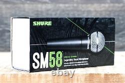 Microphone vocal professionnel dynamique unidirectionnel à cardioïde Shure SM58S avec interrupteur marche/arrêt