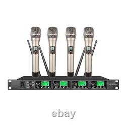 Microphones sans fil doubles Karaoke Microphone dynamique professionnel pour microphones Shure