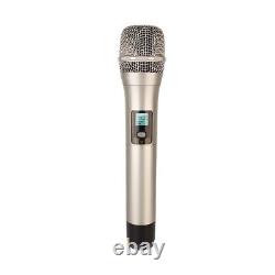 Microphones sans fil doubles Karaoke Microphone dynamique professionnel pour microphones Shure