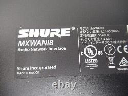 Module d'interface réseau audio Microflex Shure MXWAN18 avec fils et bloc d'alimentation