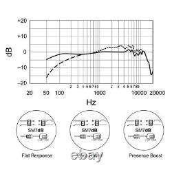 NOUVEAU Microphone professionnel dynamique filaire avec microphone intégré Universel SM7DB