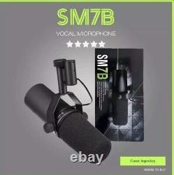 Nouveau micro Shure SM7B pour chant / radiodiffusion, dynamique cardioïde, fabriqué aux États-Unis