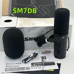 Nouveau microphone dynamique Shure SM7dB avec préampli intégré pour enregistrement de podcast en streaming