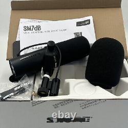 Nouveau microphone dynamique Shure SM7dB avec préampli intégré pour enregistrement de podcast en streaming