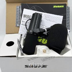 Nouveau microphone dynamique Shure SM7dB avec préampli intégré pour l'enregistrement de podcasts en streaming