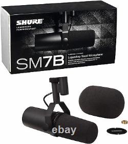 Nouveau microphone vocal dynamique cardioïde Shure SM7B, la meilleure marque de micros disponible