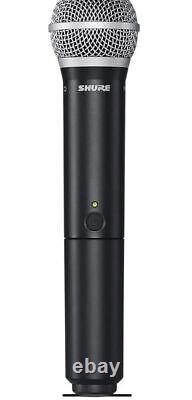 Nouveau système de microphone sans fil à main Shure BLX288/PG58 livré avec 2 microphones