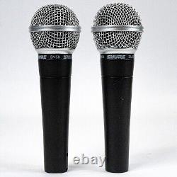 Paire de microphones vocaux dynamiques cardioïdes Shure SM58