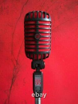 Rare Shure 55 Super 55-bcr Dynamique Microphone Cardioïde Rouge / Noir W Poche