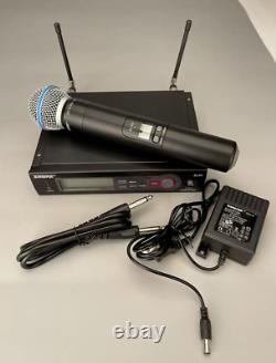 Récepteur Shure Slx4 H5 518-542hz Avec Microphone Portatif Sans Fil Sm58 Slx2