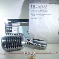 Shure 55sh Série II Microphone Unidyne Pour Vocal Avec Interrupteur On/off Argent