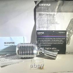Shure 55sh Série II Microphone Unidyne Pour Vocal Avec Interrupteur On/off Argent