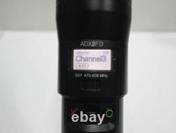 Shure Adx2fd Transmetteur Numérique De Microphone Sans Fil Sans Fil Sm58 Capsule G57
