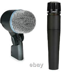 Shure Beta 52 & Sm57 Kick And Snare Dynamic Microphone Bundle
